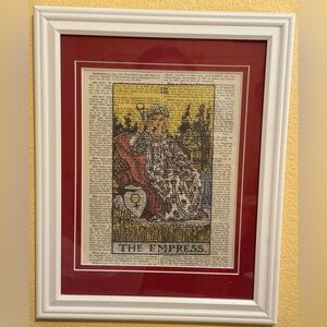 “THE EMPRESS” Tarot Card Framed Print